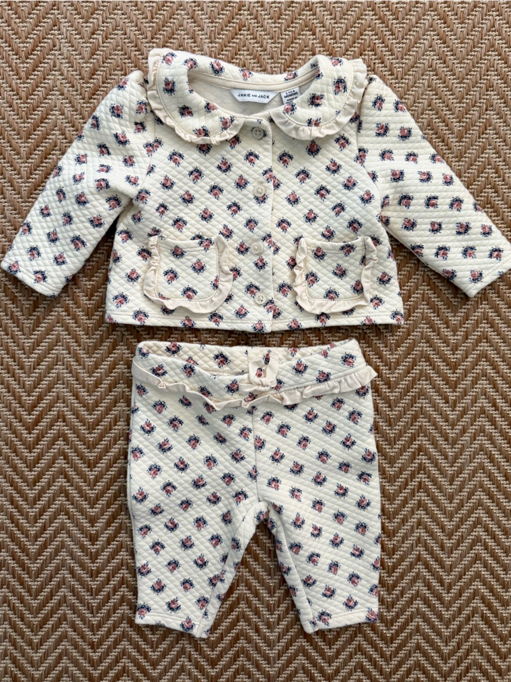 Janie and Jack Floral Set
